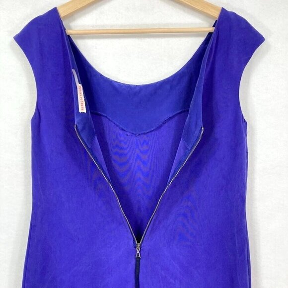 Rebecca Taylor Sleeveless Silk Dress Embellished Lightweight Summer Wedding 8 - Picture 4 of 6